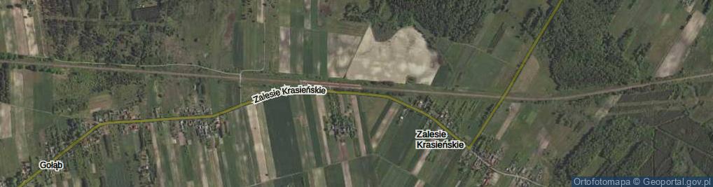 Zdjęcie satelitarne Zalesie Krasieńskie ul.